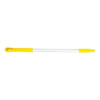 Carlisle Sparta 40246EC04 30" Yellow Threaded Aluminum Broom / Squeegee Handle