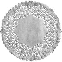 10" Silver Foil Lace Doily - 500/Case