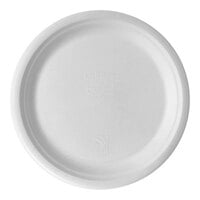 Eco-Products Vanguard 10" Compostable No PFAS Added Sugarcane Round Plate - 500/Case