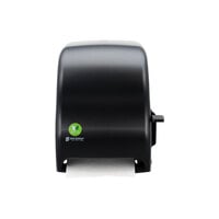 San Jamar EcoLogic T1100REBK Black Lever Roll Towel Dispenser