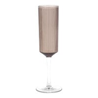 Front of the House Gatsby 6 oz. Smoke SAN Plastic Champagne Flute - 12/Pack