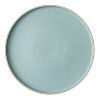 Luzerne Moira by Oneida 1880 Hospitality 10 3/4" Frosted Blue Stoneware Plate - 12/Case