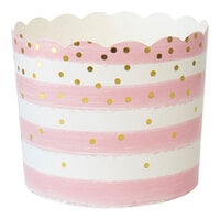Sophistiplate Simply Baked 5 oz. Pink Confetti Baking Cup - 120/Pack