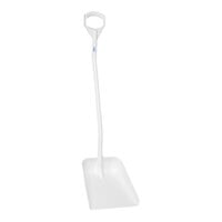 Vikan 14" Wide White Ergonomic Polypropylene Food Service Shovel 56015