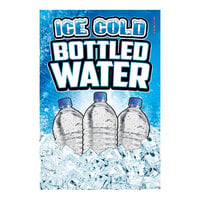 24" x 36" Corrugated Plastic A-Frame Concession Sign with Ice Cold Bottled Water Design