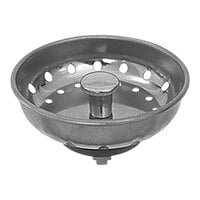Dearborn 16T Brass Sink Basket Strainer with Deep Locking Cup and Chrome-Plated Tailpiece