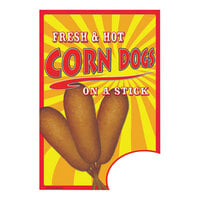 24" x 36" Corrugated Plastic A-Frame Concession Sign with Corn Dog Design