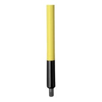 Remco 6268N 8' 3" - 15' 5" Yellow / Black Telescopic Threaded Fiberglass Handle with Drain