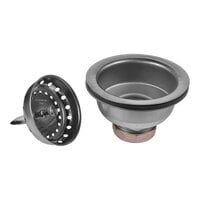 Dearborn 14 2 3/4" Stainless Steel Sink Basket Strainer with Shallow Locking Cup