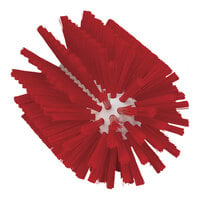 Vikan 3 1/2" Red Medium Polyester Tube Brush Head 5380904