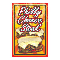 24" x 36" Corrugated Plastic A-Frame Concession Sign with Philly Cheesesteak Design