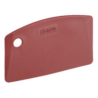 Remco 5" Red Metal Detectable Polypropylene Mini Bench / Bowl Scraper 6959MD4