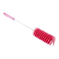 Vikan 2 7/16" Pink Medium Polyester Tube Brush 53701