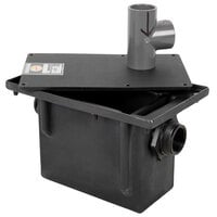 Zurn Elkay GT2702-04 8 lb. 4 GPM Polyethylene Grease Trap with 2" Female NPT Inlet and Outlet Connections