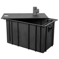 Zurn Elkay GT2702-75 150 lb. 75 GPM Polyethylene Grease Trap with 3" Female NPT Inlet and Outlet Connections