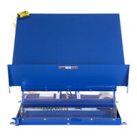 Vestil Blue Single Scissor Lift / Tilt Table with 48" x 48" Platform and 40-Degree Maximum Tilt Angle UNI-4848-2-BLU-460-3 - 460V, 3 Phase, 2,000 lb. Capacity