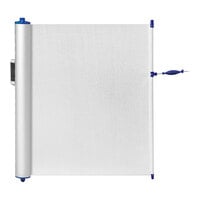 ZonePro White Portable Safety Banner with Blue Accent PMB2002-BLU-B-12