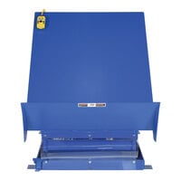 Vestil Blue Single Scissor Lift / Tilt Table with 36" x 48" Platform and 40-Degree Maximum Tilt Angle UNI-3648-4-BLU-230-1 - 230V, 1 Phase, 4,000 lb. Capacity