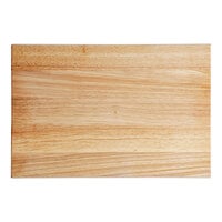 Choice 18" x 12" x 1 3/4" Wood Cutting Board with Rounded Edges