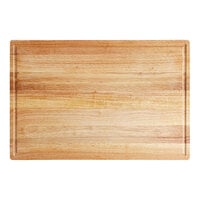 Choice 24" x 16" x 1 3/4" Wood Cutting Board with Juice Groove