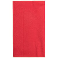 Hoffmaster 15" x 17" Red 2-Ply Paper Dinner Napkin - 125/Pack
