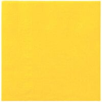 Hoffmaster 9 1/2" x 9 1/2" Sun Yellow 2-Ply Beverage / Cocktail Napkin - 250/Pack