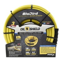 BluBird OilShield Next-Gen 1/2" x 100' Oil-Resistant Rubber Air Hose OS12100