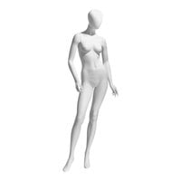 Econoco Eve Female Oval Head Mannequin with Bent Arms, Turned Waist, and Right Leg Forward EVE-3H-OV