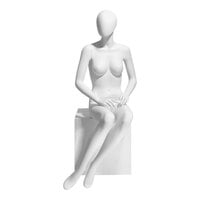 Econoco Eve Female Oval Head Seated Mannequin with Hands on Lap EVE-6H-OV