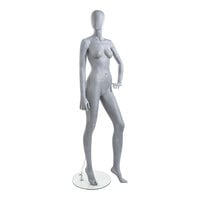 Econoco Slate Female Oval Head Mannequin with Left Hand on Hip and Left Leg Forward UBF-5
