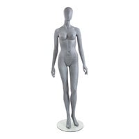 Econoco Slate Female Oval Head Mannequin with Arms at Sides and Left Leg Bent UBF-1