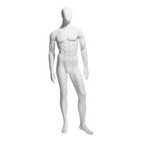 Econoco Gene Male Oval Head Mannequin with Arms at Sides and Left Leg Forward GEN-2H-OV
