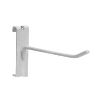 4" White Steel Peg Hook for Grid & Go Displays