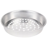 American Metalcraft SPA90121.5 12" x 1 1/2" Super Perforated Standard Weight Aluminum Tapered / Nesting Pizza Pan
