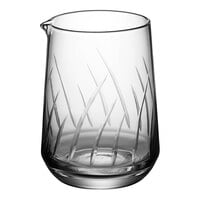 Acopa 25 oz. Striped Cut Cocktail Stirring / Mixing Glass