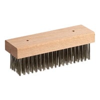 Choice 7 3/4" Medium Stainless Steel Bristle Grill / Charbroiler Brush Head for 407SSGB24