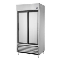 True TSD-33-HC 39 1/2" 2 Section Sliding Solid Door Reach-In Refrigerator