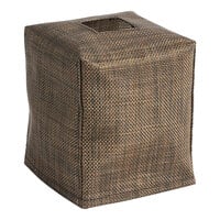 Front of the House Metroweave 5" x 5" Mesh Copper Square Tissue Box Cover RTB033COV21 - 4/Pack