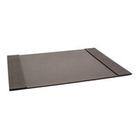 room360 Java 24" x 19" Brown Faux Pandan Desk Pad with Pockets RBL007BRL21 - 4/Pack