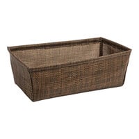 Front of the House Metroweave 8 1/2" x 5" Mesh Copper Basket RBA004COV22 - 6/Pack