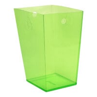 room360 RWL011GRT27 7.5 Qt. Green PVC Recycling Wastebasket Liner - 96/Pack
