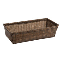 Front of the House Metroweave 7 1/2" x 4 1/4" Mesh Copper Basket RBA005COV22 - 6/Pack