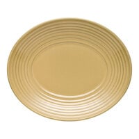 Libbey Canyonlands 12 1/8" x 10 1/8" Tan Oval Terracotta Platter - 12/Case