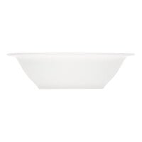 Bauscher by BauscherHepp Dialog 10.8 oz. Bright White Embossed Round Porcelain Salad Bowl - 36/Case