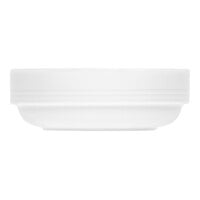 Bauscher by BauscherHepp Dialog 9.5 oz. Bright White Embossed Round Stackable Porcelain Fruit Bowl - 36/Case