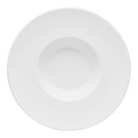 Bauscher by BauscherHepp Maitre 10 15/16" Bright White Round Wide Rim Deep Porcelain Plate - 12/Case