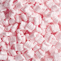 Lavex UPSable Pink Anti-Static Packing Peanuts - 3.5 Cu. Ft.