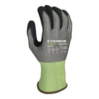 Armor Guys Kyorene Pro Gray 18 Gauge Level A3 Graphene Gloves with Black HCT Microfoam Nitrile Palm Coating and Yellow Cuff