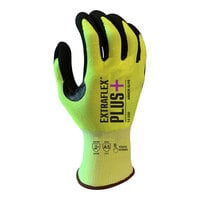 Armor Guys Extraflex Plus Hi-Vis Yellow 15 Gauge Level A5 HCT Microfoam Nitrile Gloves