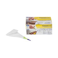 Matfer Bourgeat OneWay 8 1/2" Writing Pastry Bags with Tips 421806 - 10/Pack